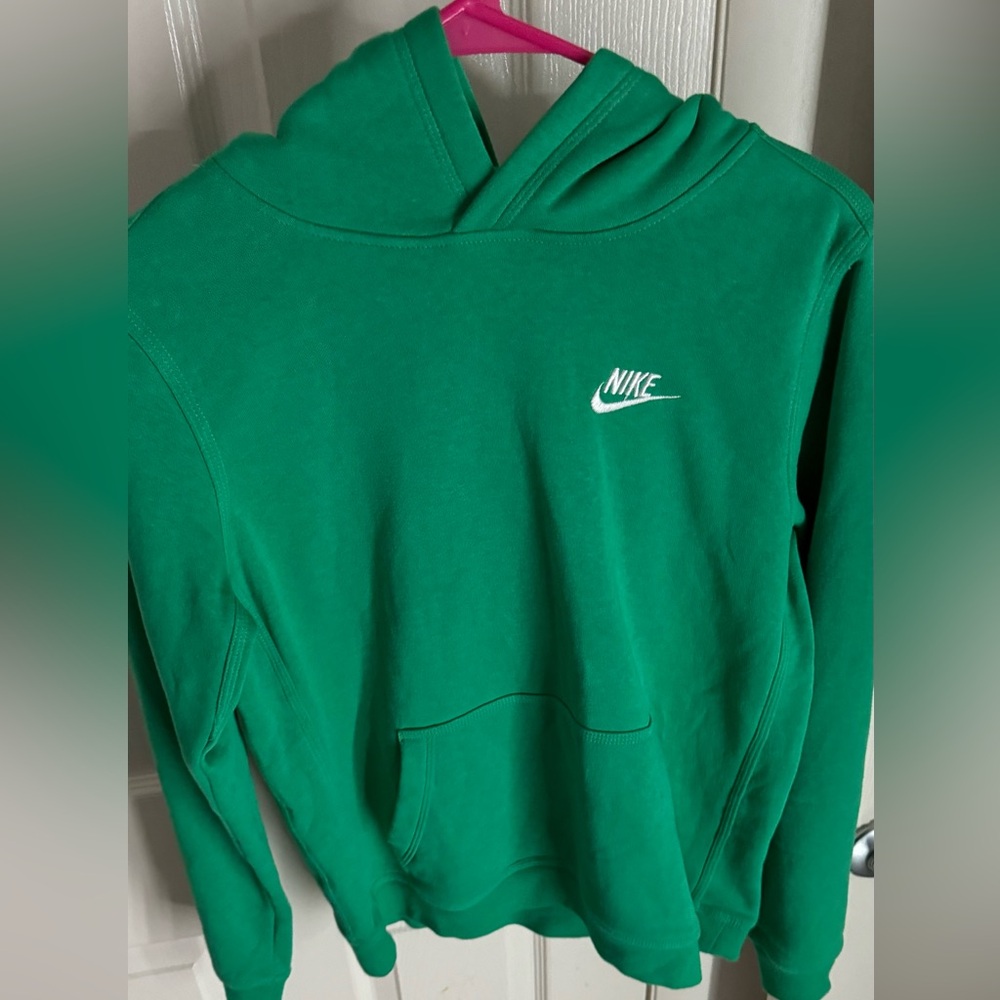 Green Nike hoodie